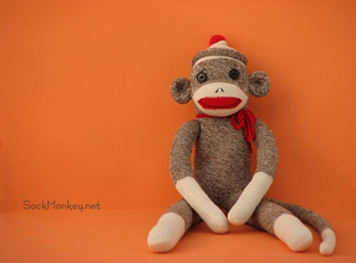 Sock Monkey Postcard